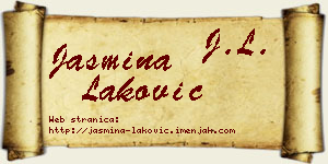 Jasmina Laković vizit kartica